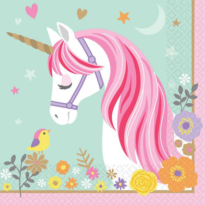 Amscan Unicorn Napkins 16 pièces