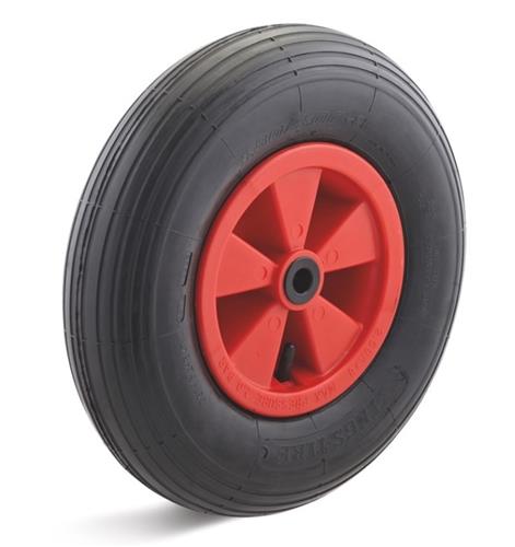 Roue pneumatique Torwegge 400mm lrk plastique rouge