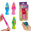 Toi-toys lampe à lave à presser qui brille dans le noir 12cm