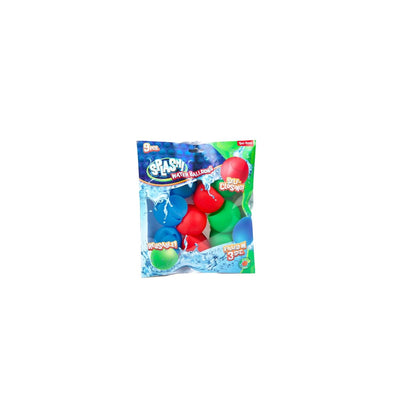 Toi-toys ballon d'eau splash réutilisable et à fermeture automatique - 9 pcs