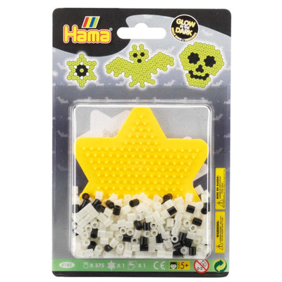 HAMA Iron Beads Blister Pack Glow dans les pièces sombres 375