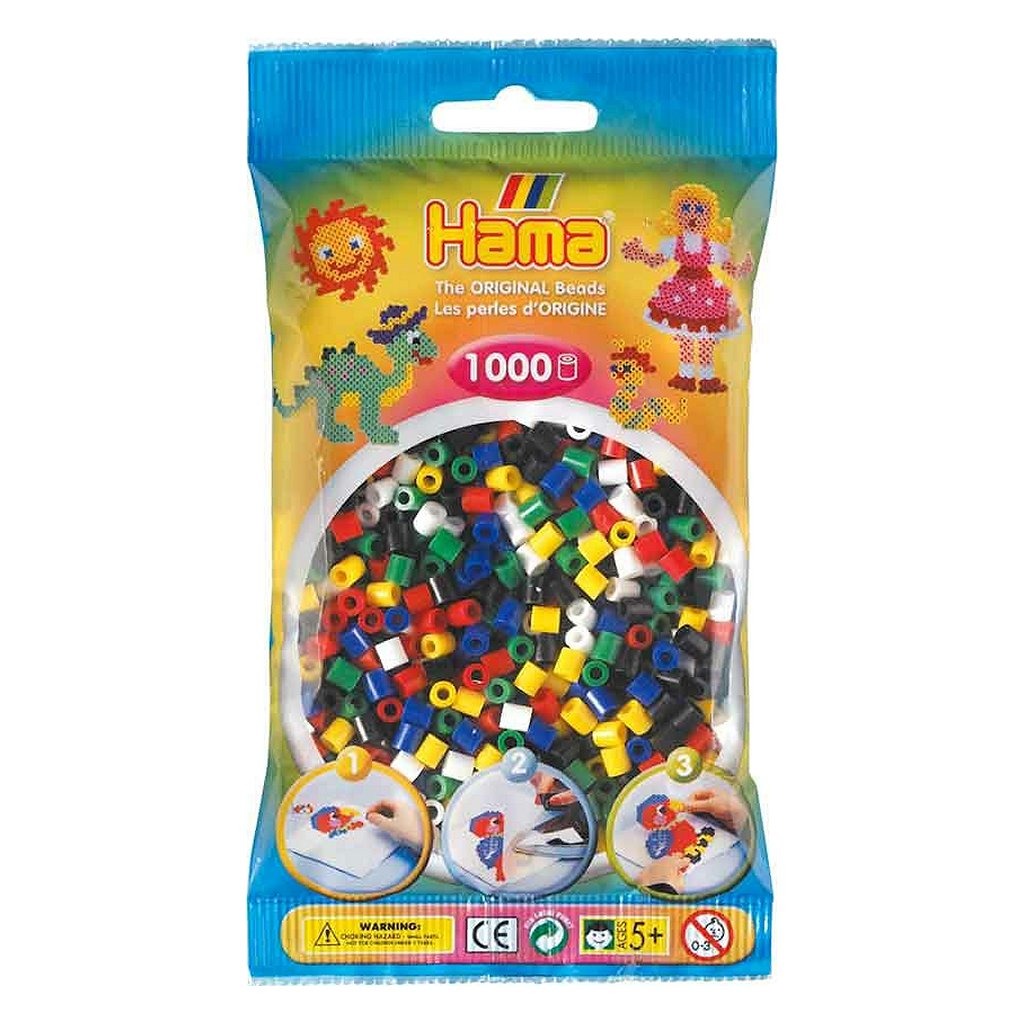 Hama Iron Beads Couleurs primaires 1000 pièces