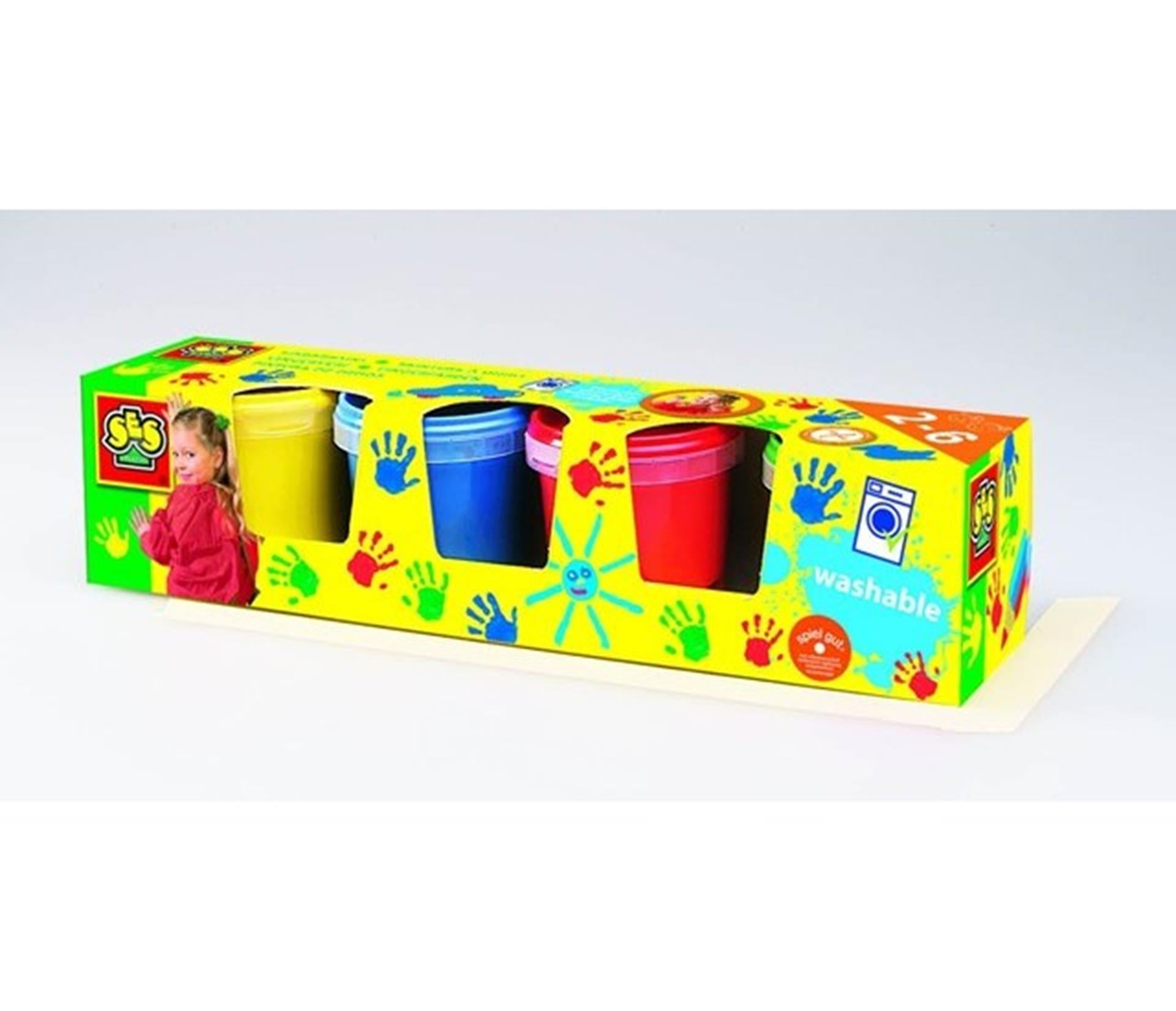 Peinture à doigt Ses, 4 couleurs