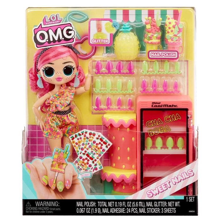 Surprise du divertissement MGA! OH MON DIEU. Ongles sucrés rosky pops f