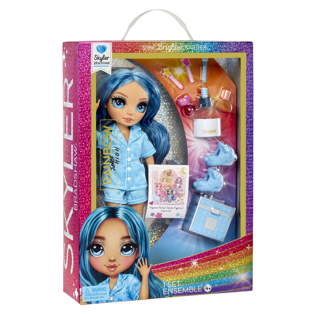 MGA Entertainment Rainbow High Junior High Pajamaparty-Modepop Sky