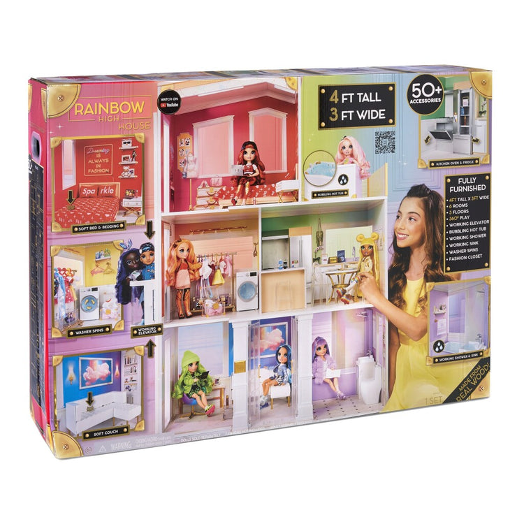 Rainbow Rainbow High Fashion Wooden House 122x91 cm 122x91 cm