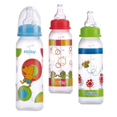 Nuby Nuby Baby Drinking Bottle 240ml Assorti