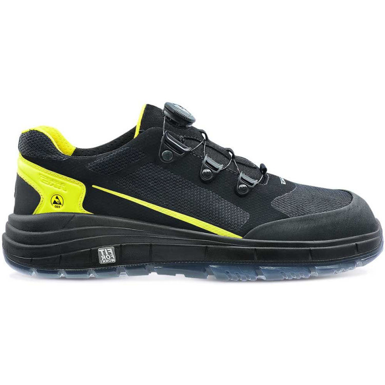 Hks chaussure de travail boa 8 btp faible s1p | noir jaune | taille 41 - 00.162.024.41