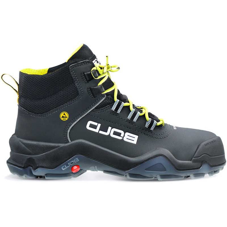 Hks chaussure de travail drive 1 vtp sans métal haute s3 esd | noir jaune | taille 48 - 00.162.032.48
