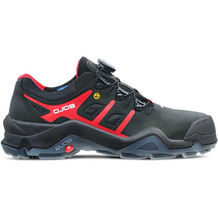 Hks chaussure de travail targa 4 bvtp boa low s3 esd | noir rouge | taille 42 - 00.162.095.42