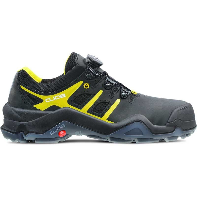Hks chaussure de travail targa 8 btp boa low s3 esd | noir jaune | taille 46 - 00.162.097.46