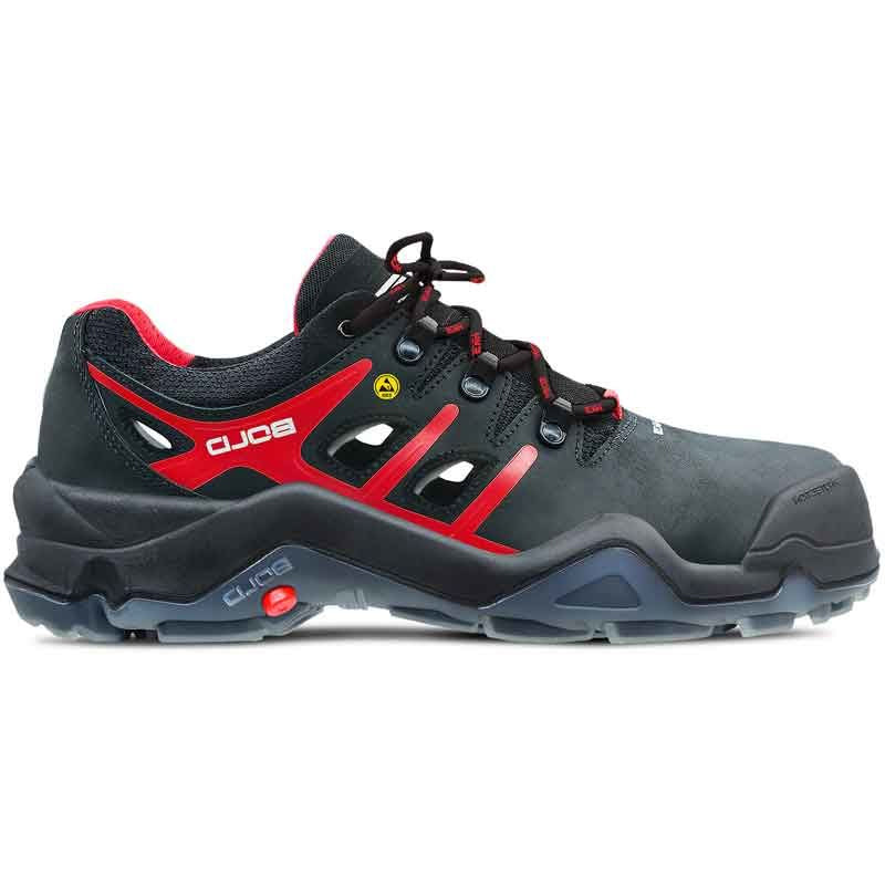 Hks chaussure de travail tigre 4 vtp low s1p esd | noir rouge | taille 39 - 00.162.099.39