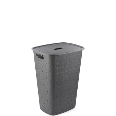 Panier à linge Curver Curver Softex avec couvercle 56L anthracite