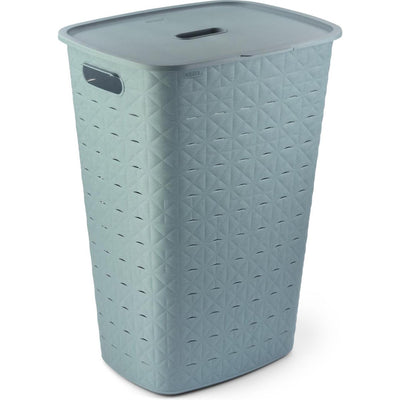 Boîte à linge Curver softex + couvercle bleu-vert