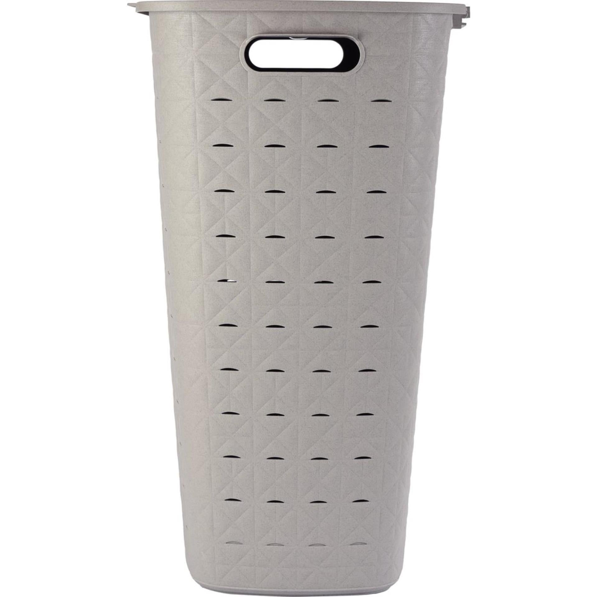 Boîte à linge Curver softex avec couvercle taupe