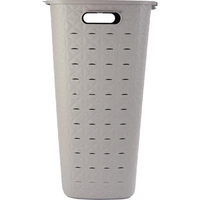 Boîte à linge Curver softex avec couvercle taupe