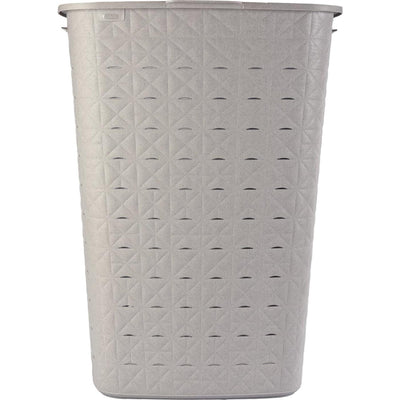 Boîte à linge Curver softex avec couvercle taupe