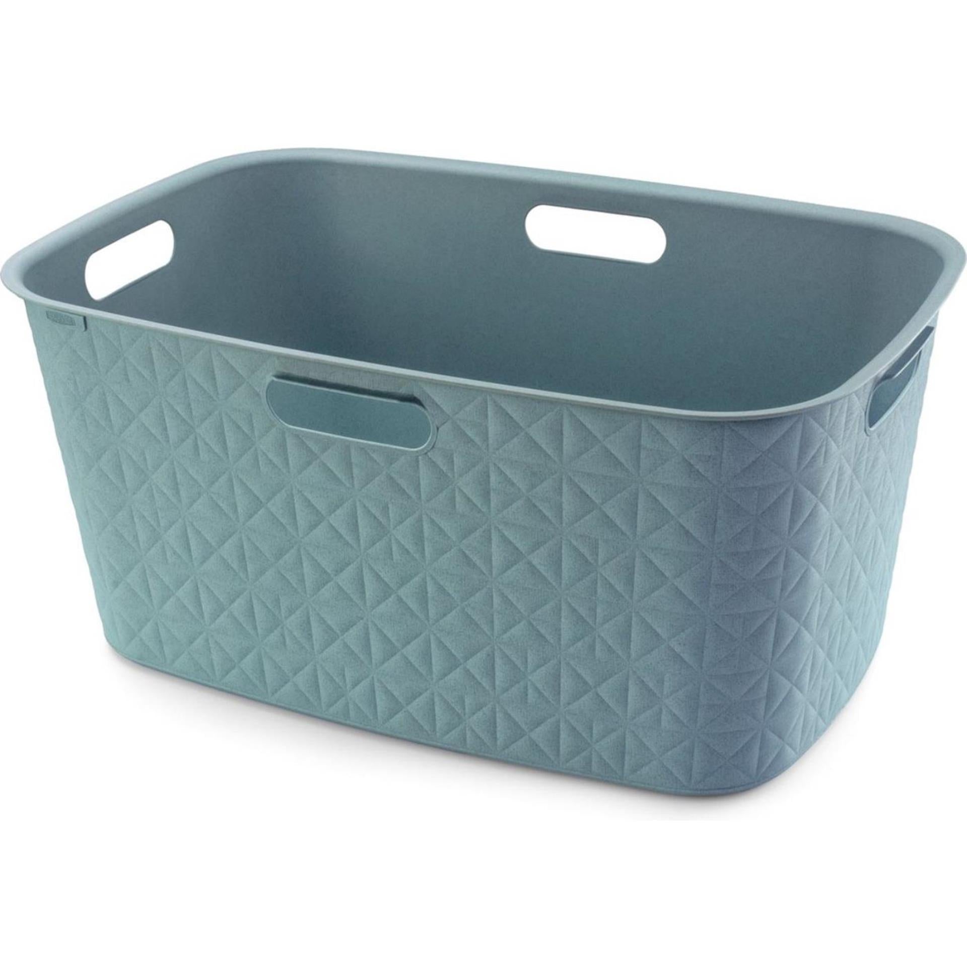 Curver panier à linge softex 45l bleu-vert