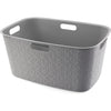 Curver panier à linge softex 45l taupe
