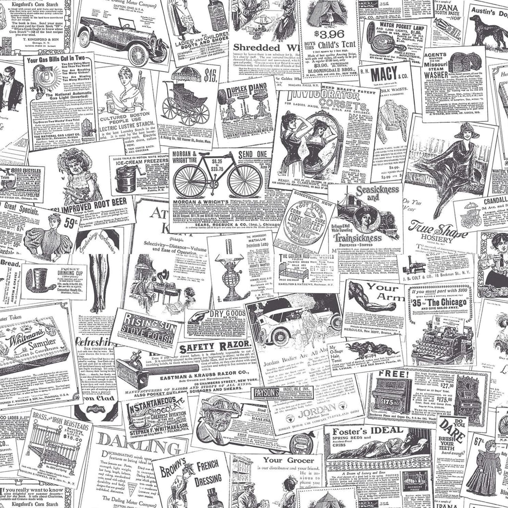 North Wall Homestyle Wallpaper papiers noir et blanc