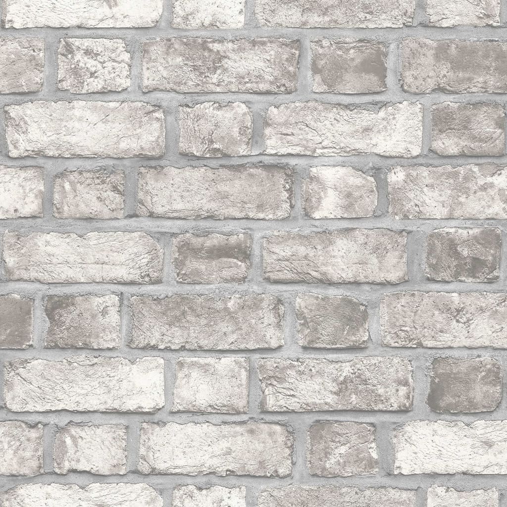 NOORDWAND NOORDWAND PAPE WALLATYLE MUR MUR GRENE DE BRIQUE ET BLANC BROCK