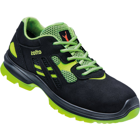 Chaussure de travail Atlas flash 2600 basse s1 w12 | vert noir | taille 45 - 00.012.273.45