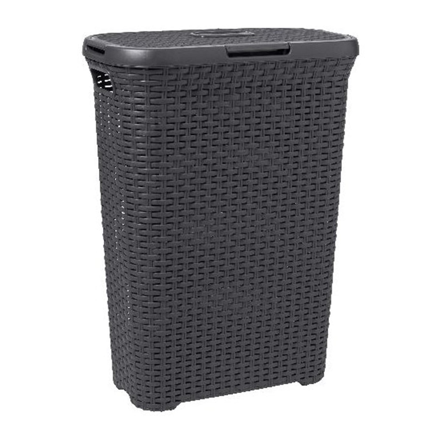 Panier à linge de style Curver Curver avec couvercle 40L anthracite