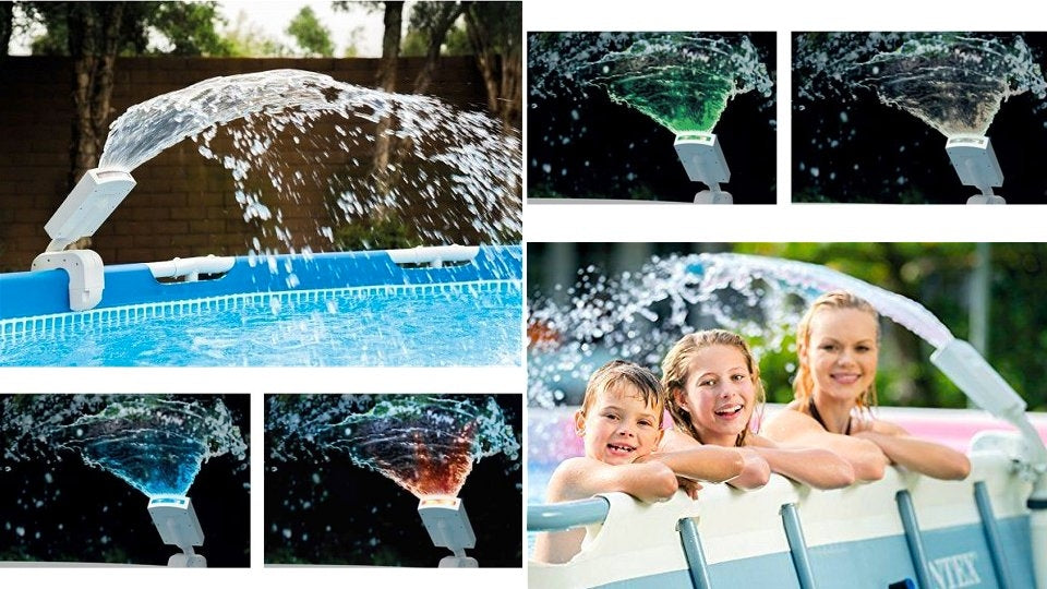 Pulvérisateur de piscine multicolore LED INTEX 28089