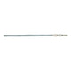manche télescopique extensible 239 cm argent bleu