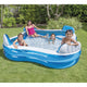 Piscine gonflable intex avec des chaises gonflables