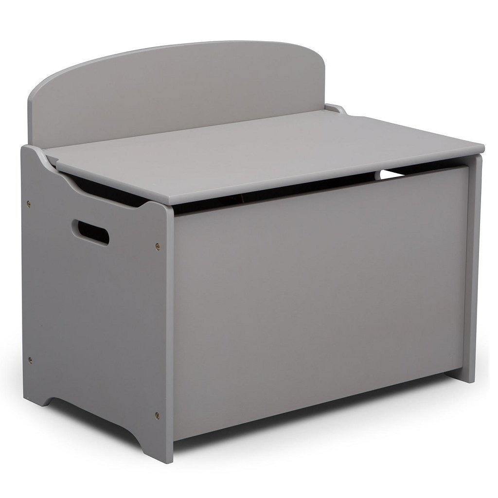 Delta Children Children TB83460GN-026 Boîte de rangement en bois avec gris de dossier