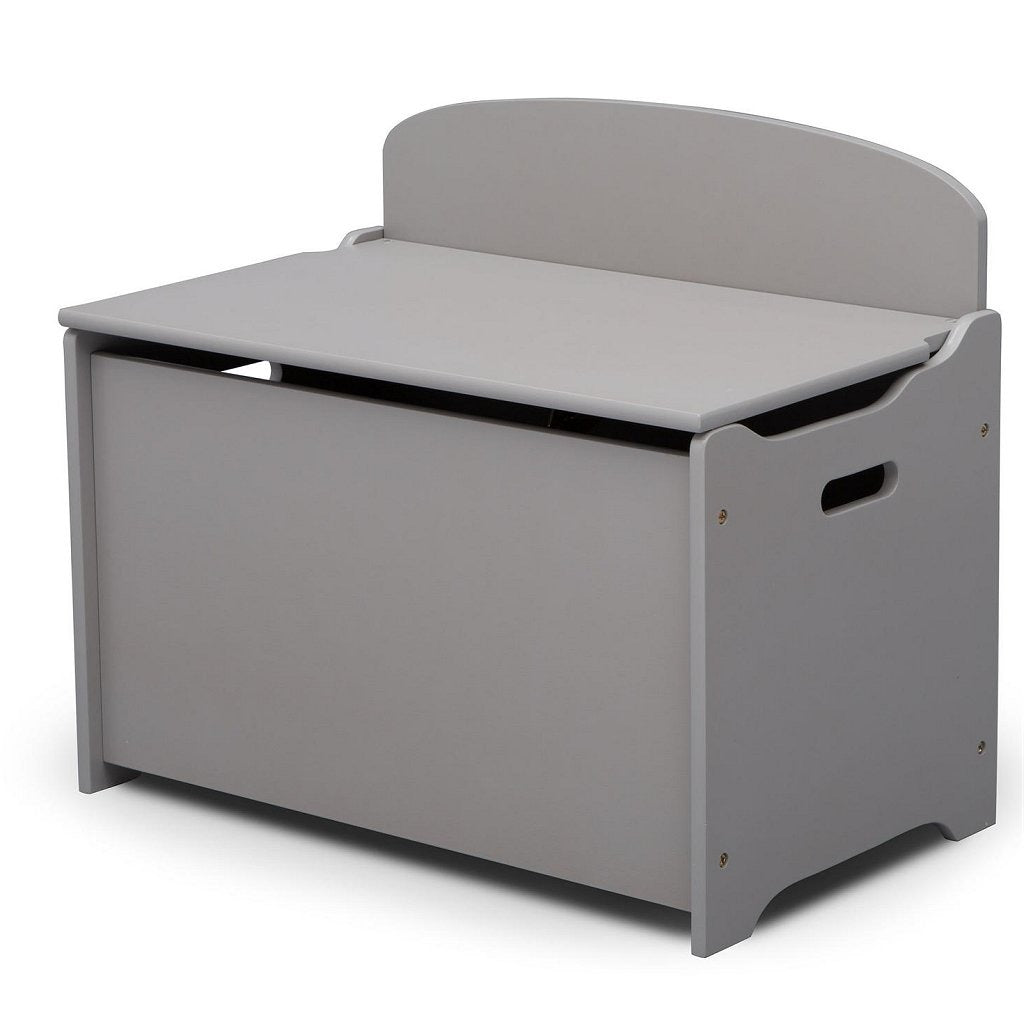 Delta Children Children TB83460GN-026 Boîte de rangement en bois avec gris de dossier