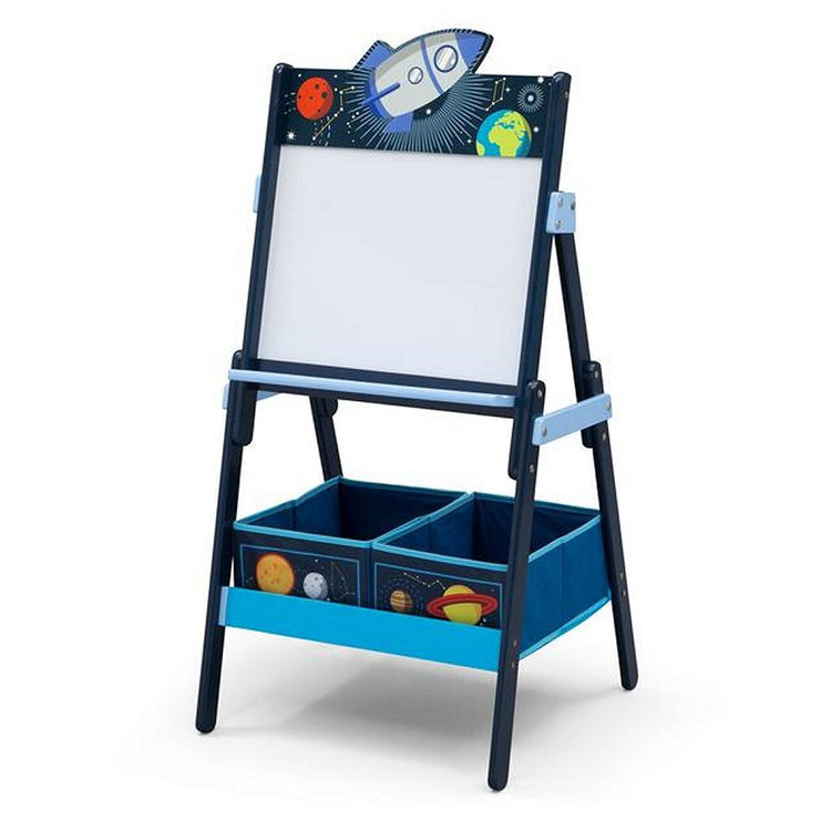 Delta Children Space Adventures TE87544SA Blanc magnétique en bois + espace de rangement