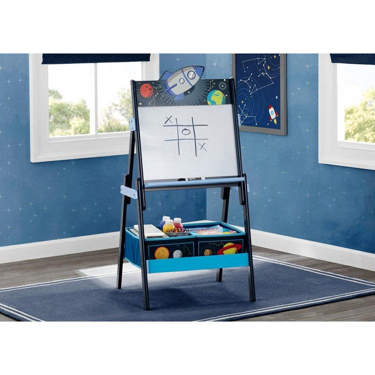 Delta Children Space Adventures TE87544SA Blanc magnétique en bois + espace de rangement
