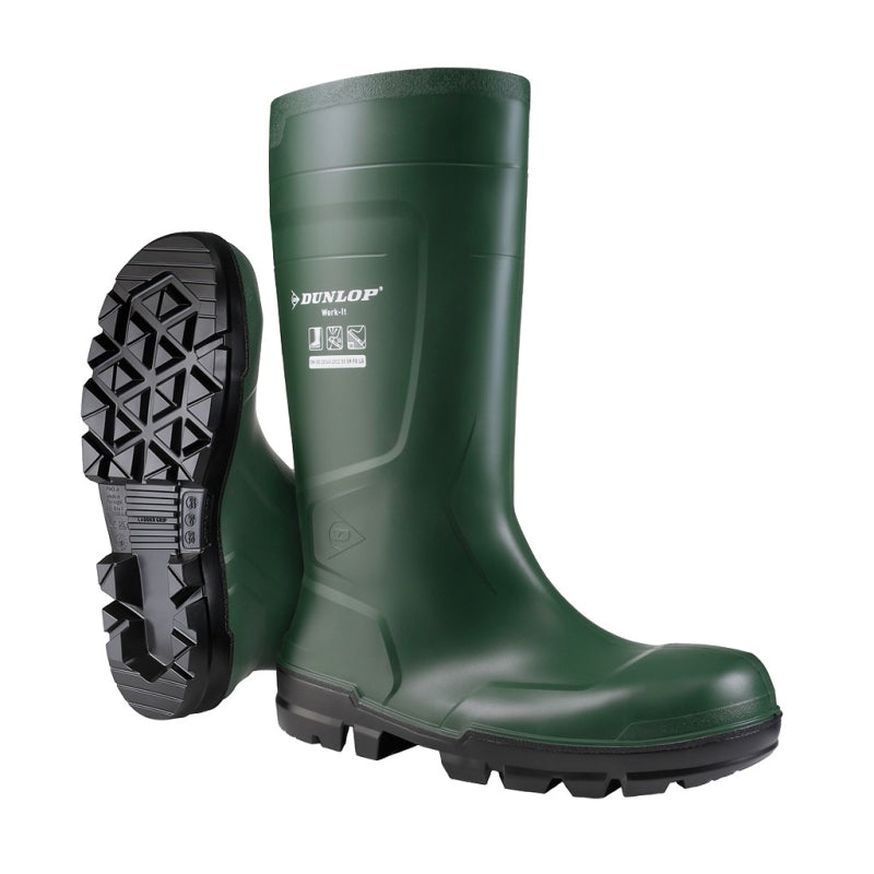 Dunlop nb2kl01 work it botte pvc s5 | vert | taille 49 - 8713197372790