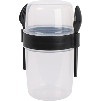 Excellente tasse à salade en plastique avec couverts 1100ml