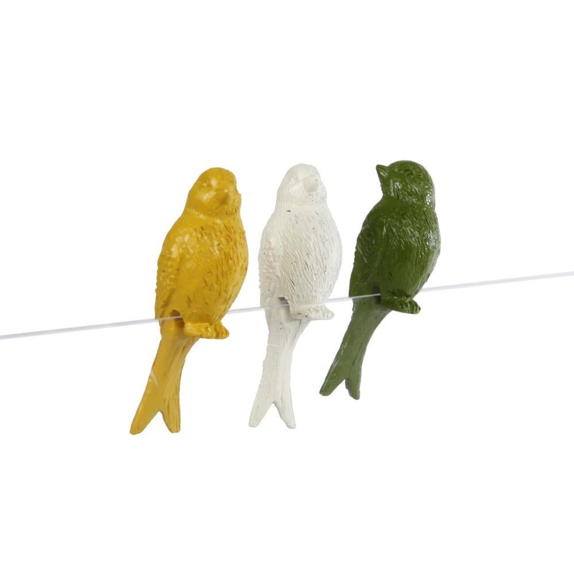 Cozydecor statue d'oiseau assis 4x3x7cm