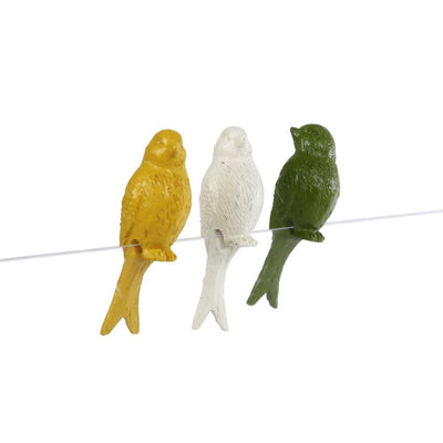 Cozydecor statue d'oiseau assis 4x3x7cm