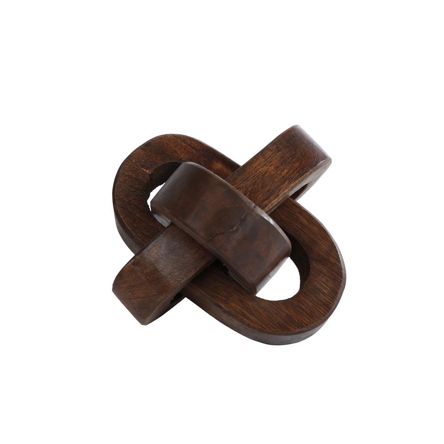 Sculpture knoop naturel mangue 10x10x7,5 cm