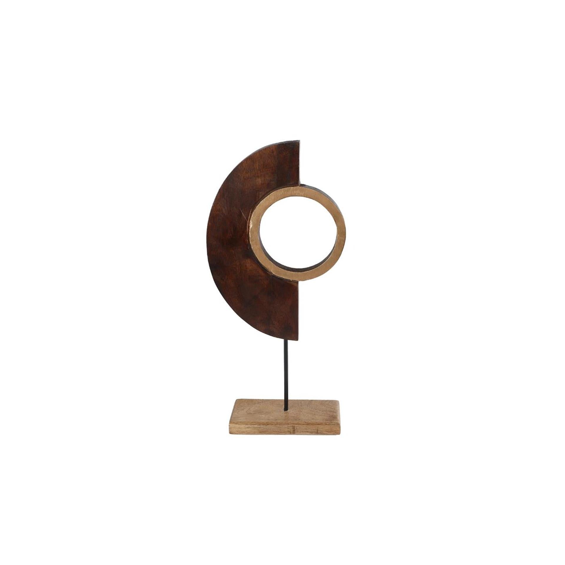 Sculpture art sur pied mangue 20x6x46cm