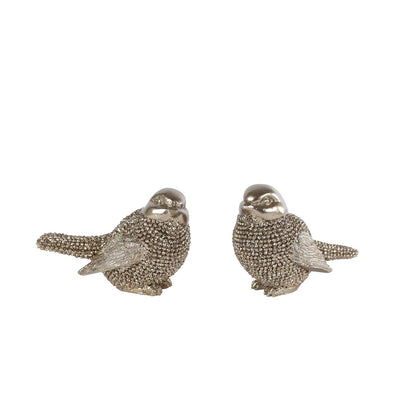 No brand sculpture oiseau or 2 assortis 8x4,5x5cm | 4 pièces