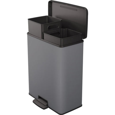 Curver Curver Decobin Duo Poubelle 26 + 26L Cool Grey