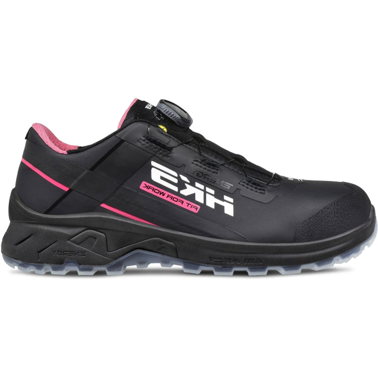 Hks chaussure de travail airguard rose noir boa s3l basse | noir | taille 42 - 4040005667422