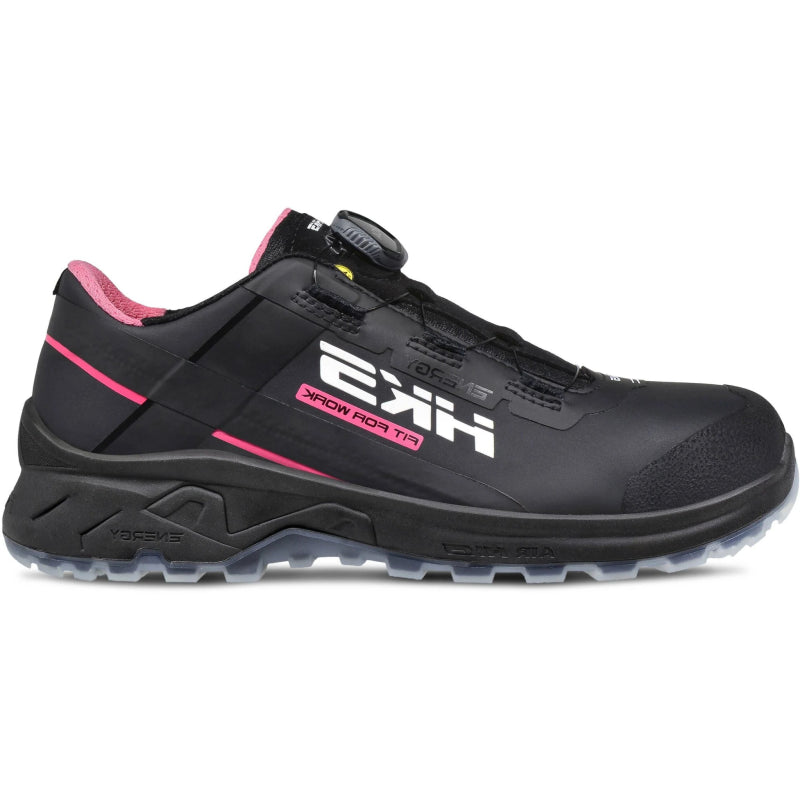 Hks chaussure de travail airguard rose noir boa s3l basse | noir | taille 36 - 4040005667361