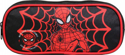 Trousse à crayons Jim Jam Spiderman Pen Case 2 compartiments avec 2 fermetures éclair