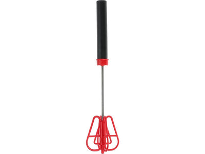 Excellent fouet ménager en plastique avec acier inoxydable 26x6x6cm rouge