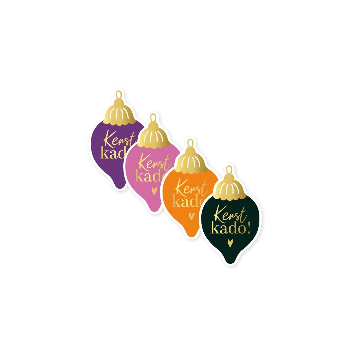 Autocollants de caisse cadeau de Noël Boule de Noël 250 pcs