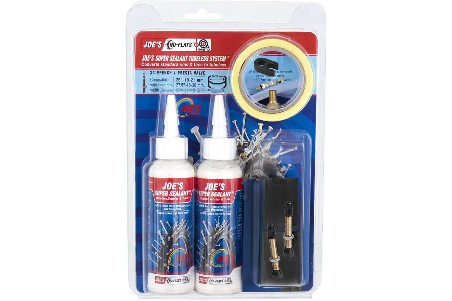 Kit de conversion sans tube de Joe's No Flats Super Scellant XC FV