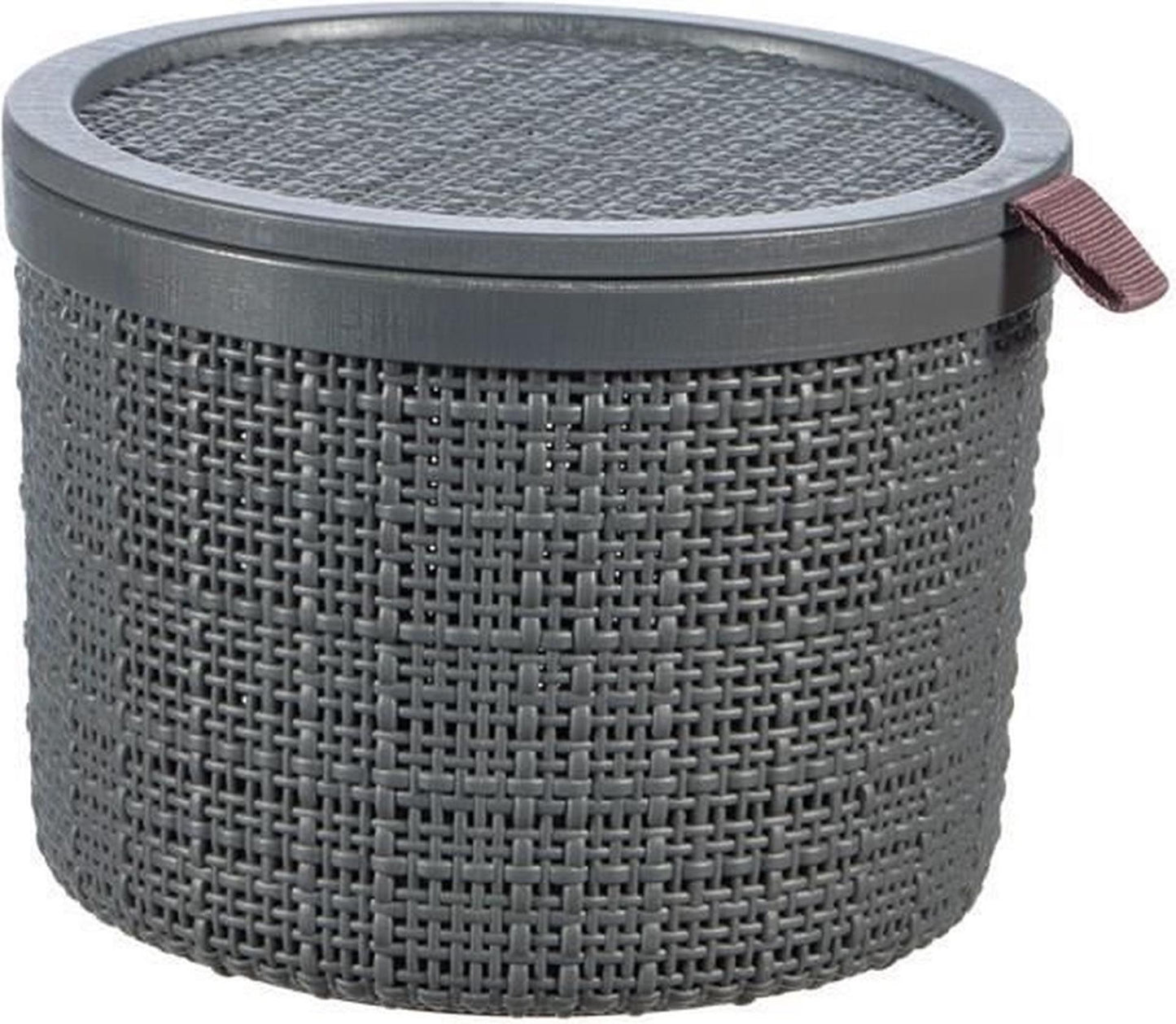 Curver panier en jute rond 2l gris foncé