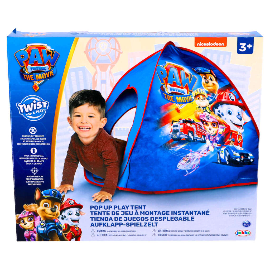 PAW PATROL pop-up tente bleu rouge